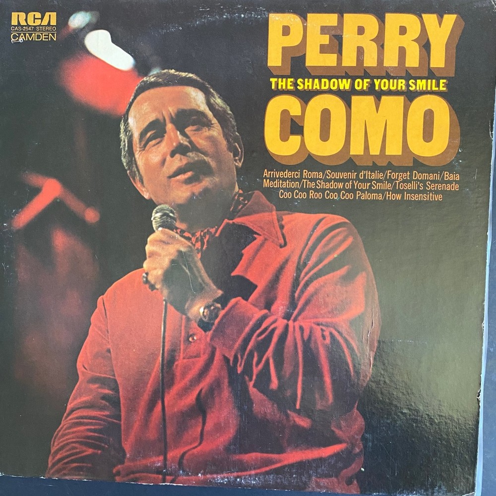 Perry Como – Shadow Of Your Smile LP Record 1972 RCA Camden Vocal Pop 33 RPM