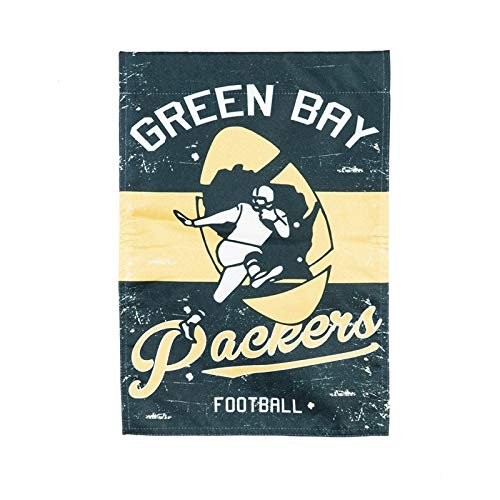 Vintage Green Bay Packers 2-Sided Retro Garden Flag Banner