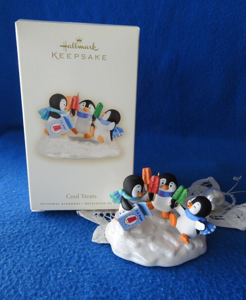 Hallmark Ornament 2008 Cool Treats Popsicle Penguins NEW