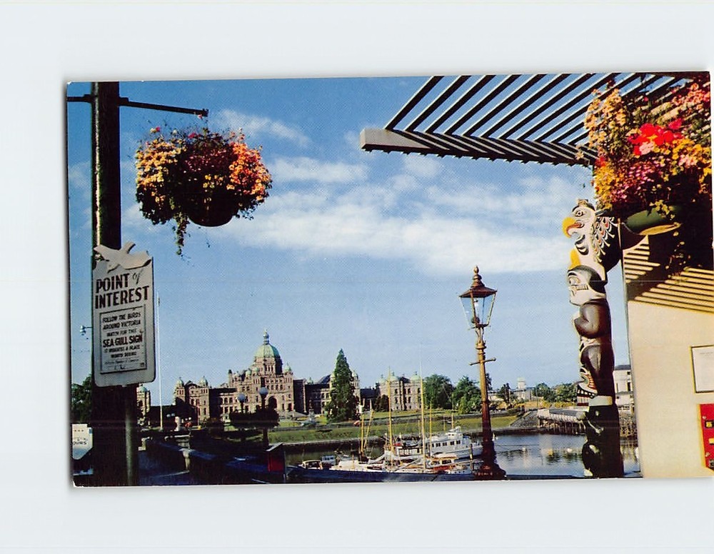 Postcard Inner Harbour Victoria British Columbia Canada