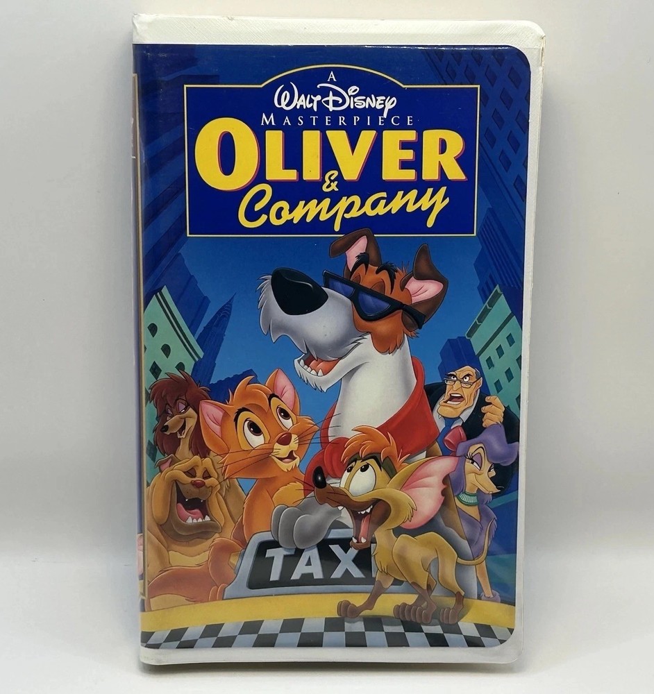 Oliver & Company VHS 1996 Disney Video Tape Masterpiece VTG Clamshell Nearly New