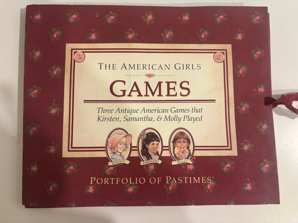 The American Girls Portfolio Of Pastimes Games: Kirsten Samantha Molly Vintage