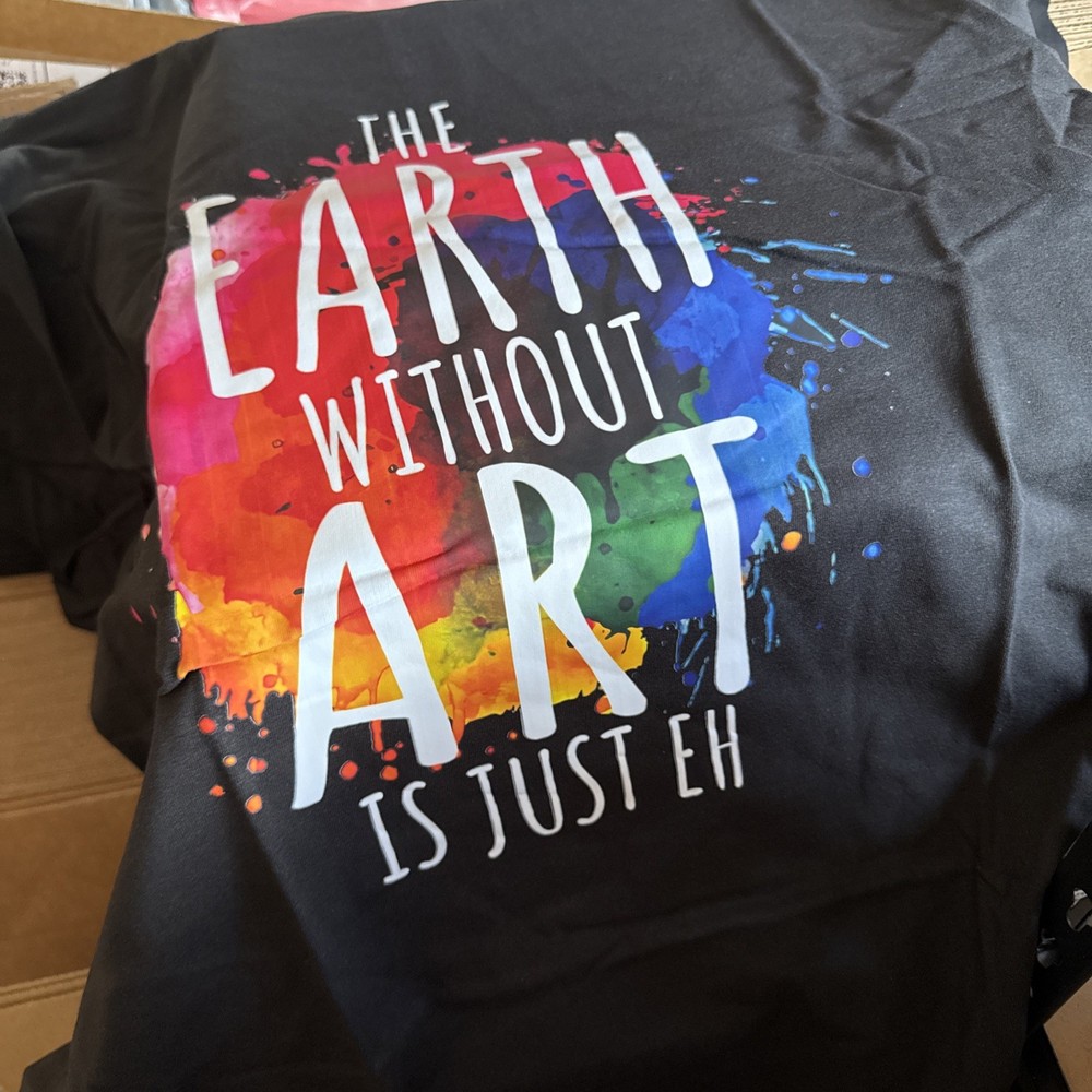 Earth Without Art T-Shirt Large Cotton NEW Shipping Included