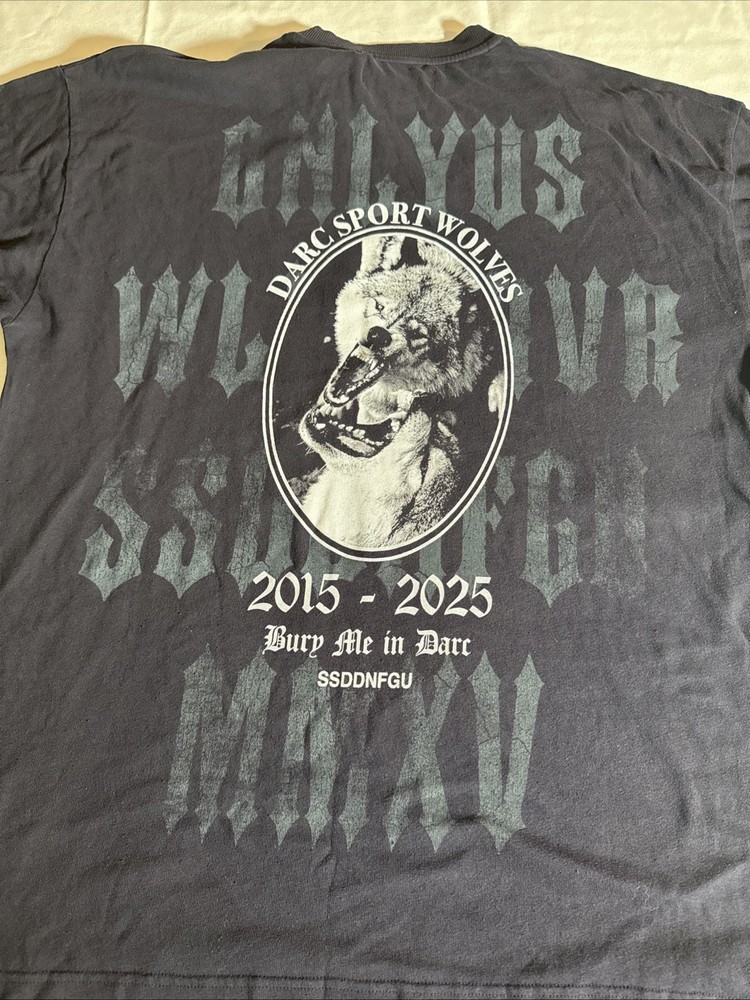 Darcsport Wolf Blood Premium Oversized Tee in Black Medium 379 Of 2000