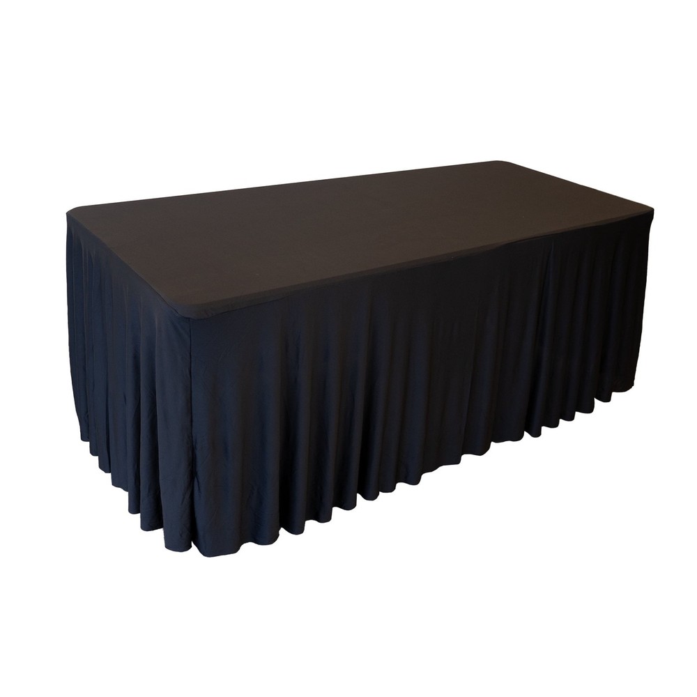 Spandex Rectangular Tablecloth Skirt Table Cover 6Ft Table 72