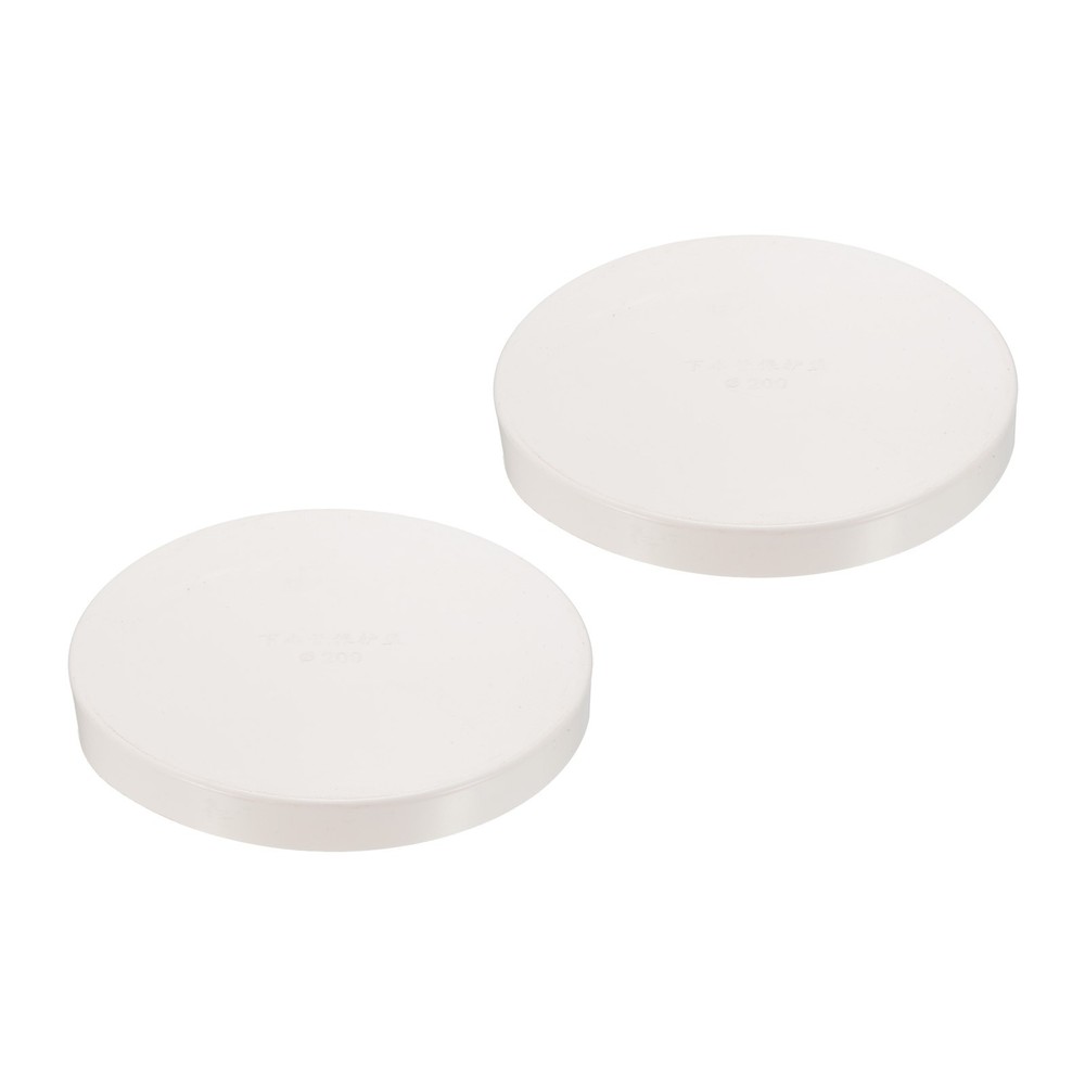 2 Pcs End Caps, PVC Tube Insert End Plug, for Garden(for 200mm ID)
