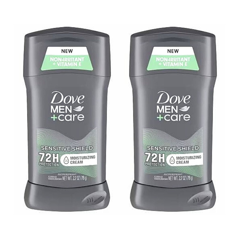 Dove Men+Care Sensitive Shield Antiperspirant Deodorant Stick, 2.7oz (2 Pack)