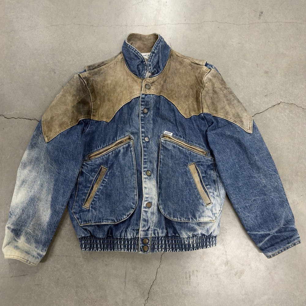Guess Jacket Men Small Georges Marciano 80s Denim Marty McFly USA Back to Future