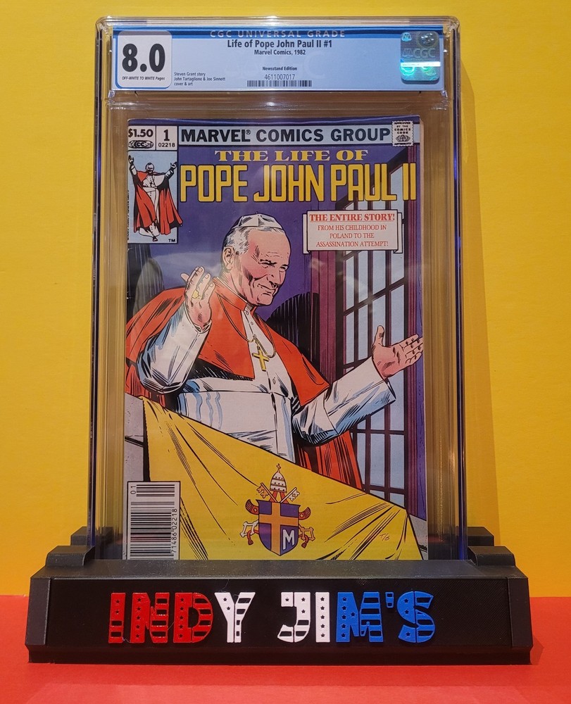 Newsstand CGC (8.0) Marvel Comics.  The Life Of Pope John Paul II.