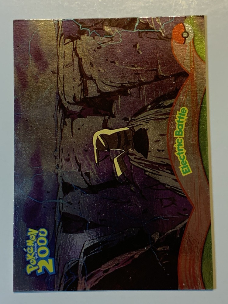 Topps Pokemon the Movie 2000 #9 Electric Battle Silver Foil FREE COMBINED SHIP
