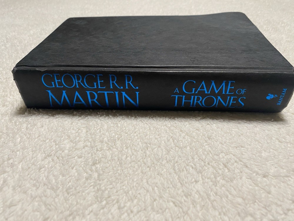 A Game of Thrones George R R Martin Hardcover 1996 No DJ ASOIAF Water Damage