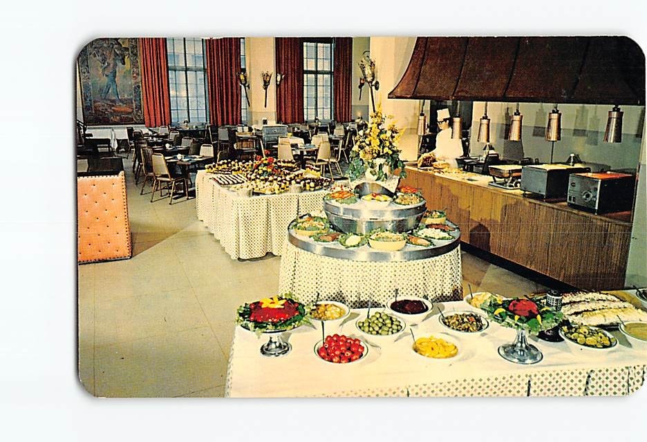 Postcard Smorgasbord Americus Hotel Allentown Pennsylvania USA