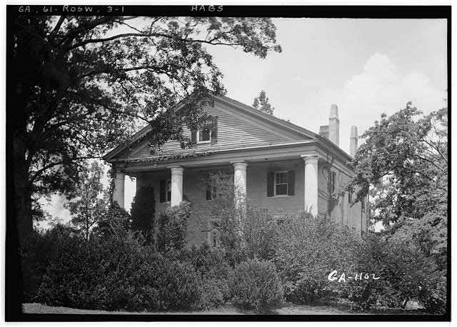 Mimosa Hall,Roswell,Fulton County,Georgia,GA,HABS,Historical Buildings Survey