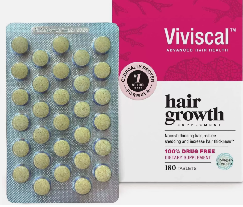 Viviscal Womens Hair Growth Dietary Supplement with Collagen Complex 180 Tablets