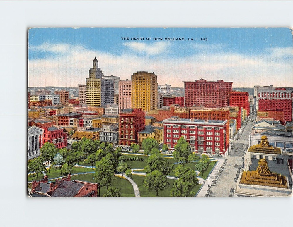Postcard New Orleans Skyline Louisiana USA