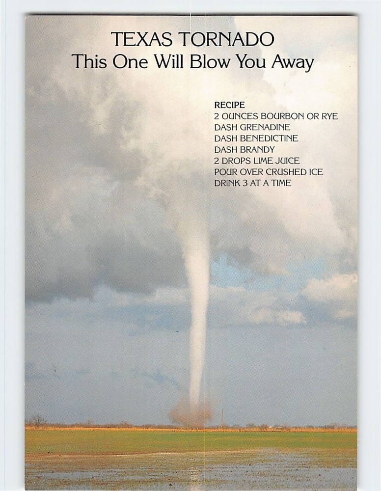 Postcard Texas Tornado Photo by David Krier