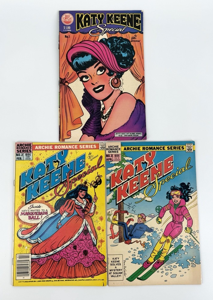 Katy Keene Comic Lot Vintage Archie Romance Series 3+ Issues VG