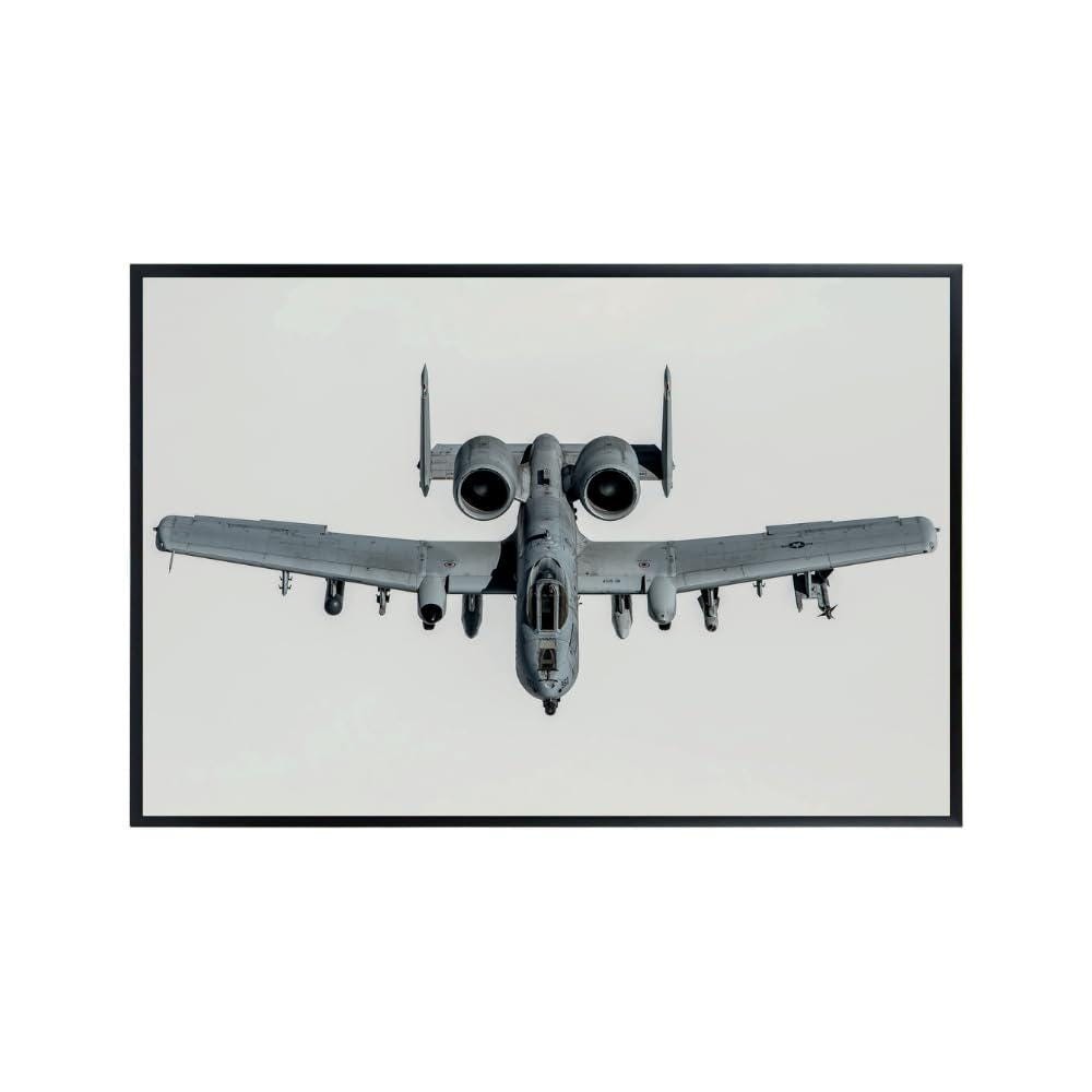 A-10 Thunderbolt Warthog Jet Poster – Military Aviation Wall Art Print