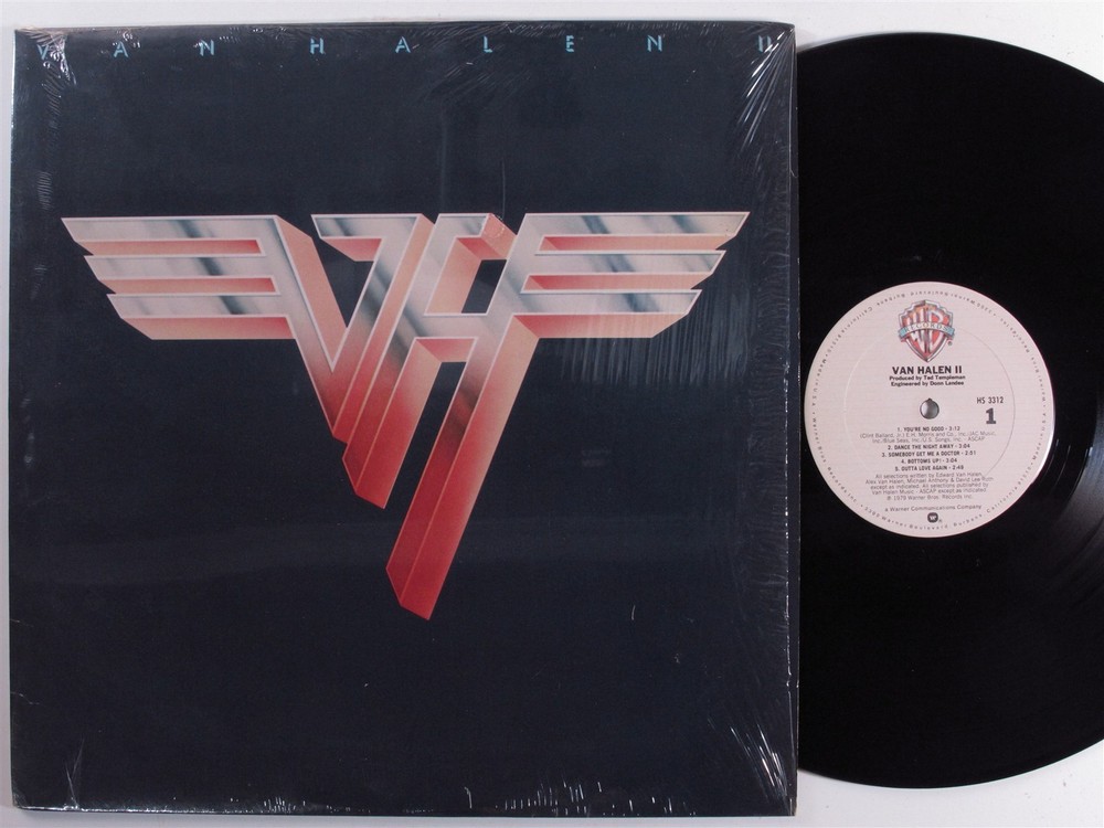 VAN HALEN II WARNER BROS LP VG++ club edition SHRINK d