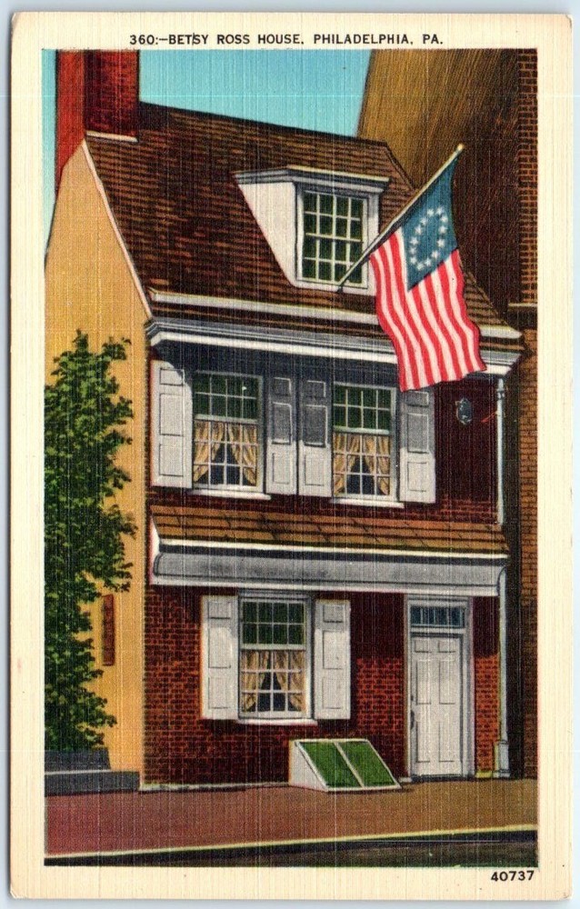 Postcard - Betsy Ross House - Philadelphia, Pennsylvania