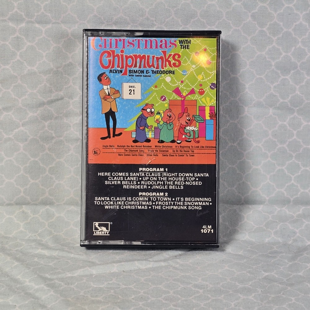 Christmas with The Chipmunks - Cassette - Alvin Simon Theodore 1980 Liberty