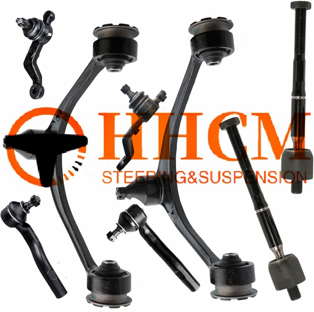 8PC Front Upper Control Arms Tie Rods Suspension Kit for 1998-2005 GS300 GS430