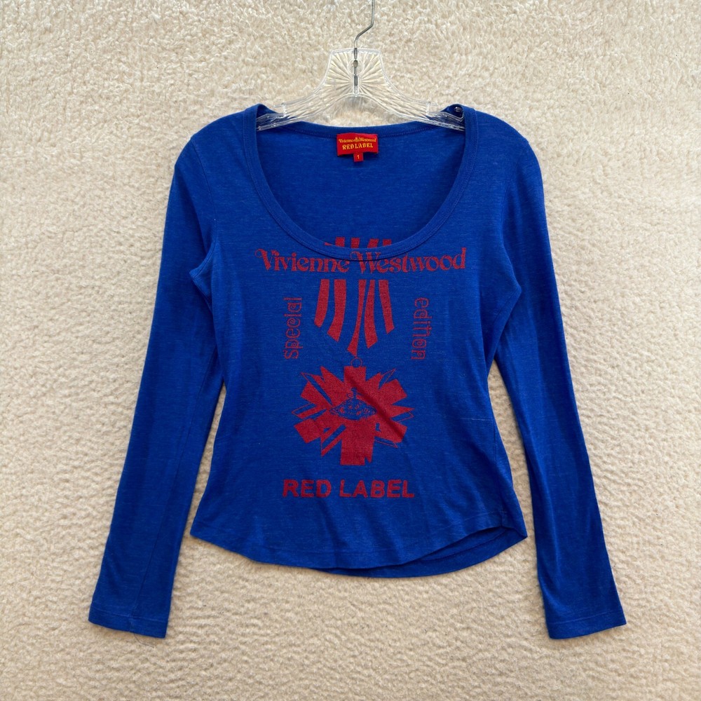 Y2K Vintage Vivienne Westwood Shirt Top 1 S M Red Label Cyber Fairy Grunge Goth