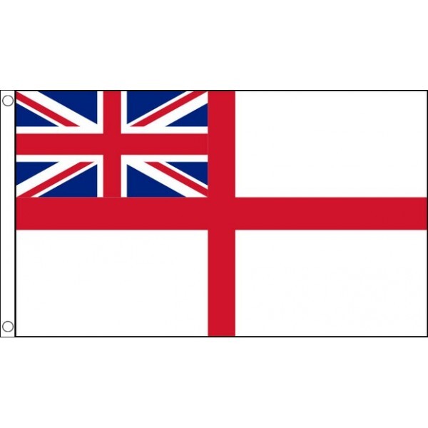 White Ensign Flag 2x3 Feet St George British Royal Navy Ships 60x90cm