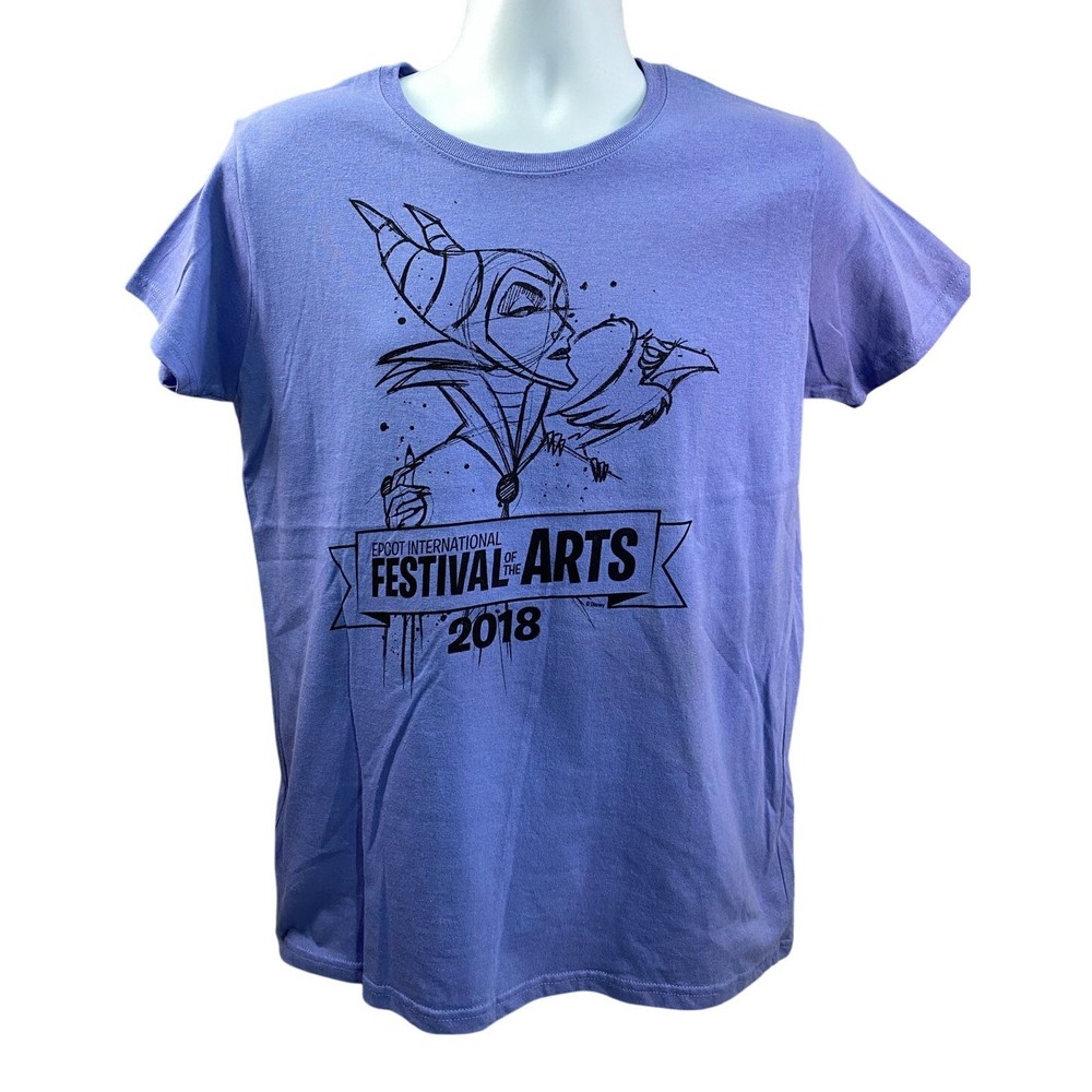 Disney Parks EPCOT Festival of the Arts Maleficent T-Shirt Size Large