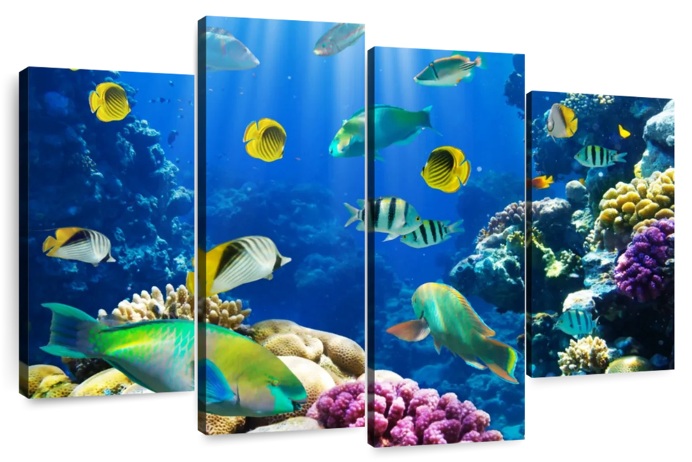 Underwater Sea Creatures Wall Art