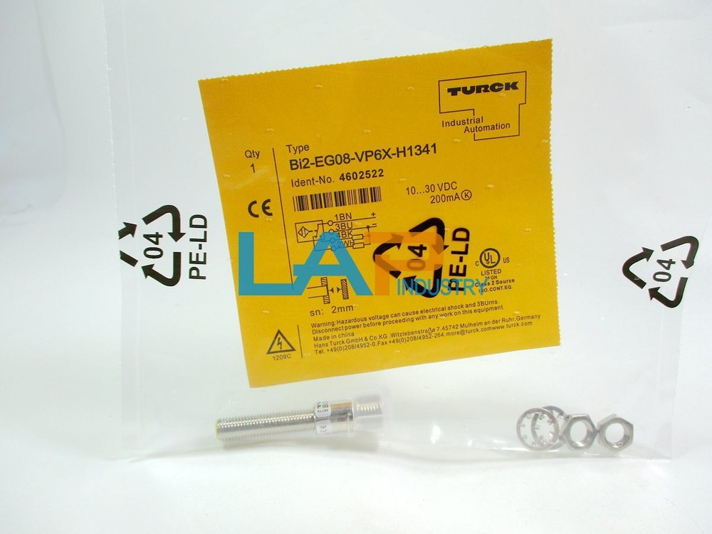 1PCS NEW FOR Turck BI2-EG08-VP6X-H134110-30VDC 200mA 2mm PROXIMITY SENSOR