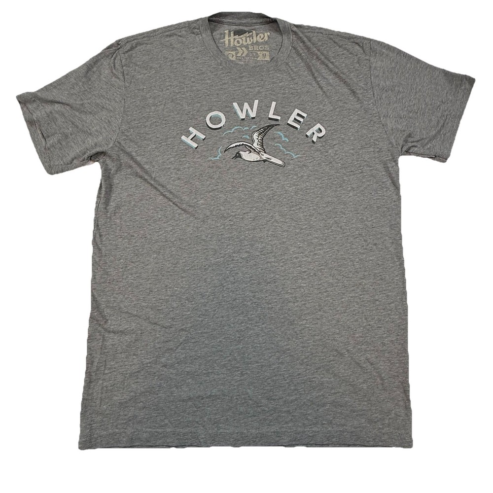 Howler Bros Seagull Graphic T-Shirt Gray Mens Medium