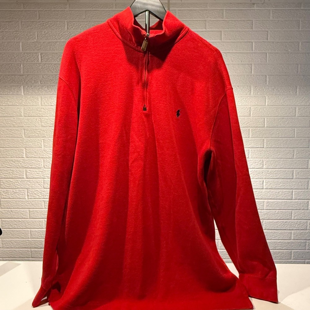 Polo Ralph Lauren Luxury Jersey Quarter-Zip Pullover Men's Size LT Tall