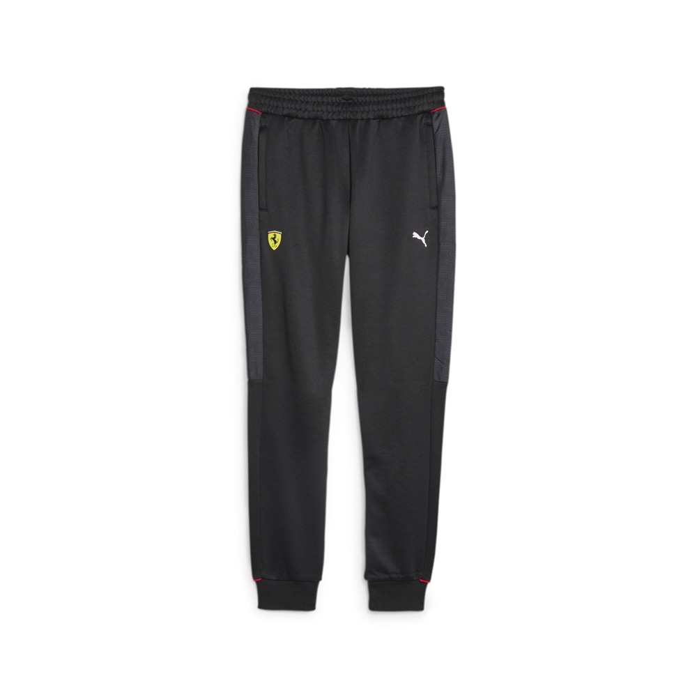 PUMA Scuderia Ferrari Race Mt7 Track Pants Mens Black Casual Athletic Bottoms 62