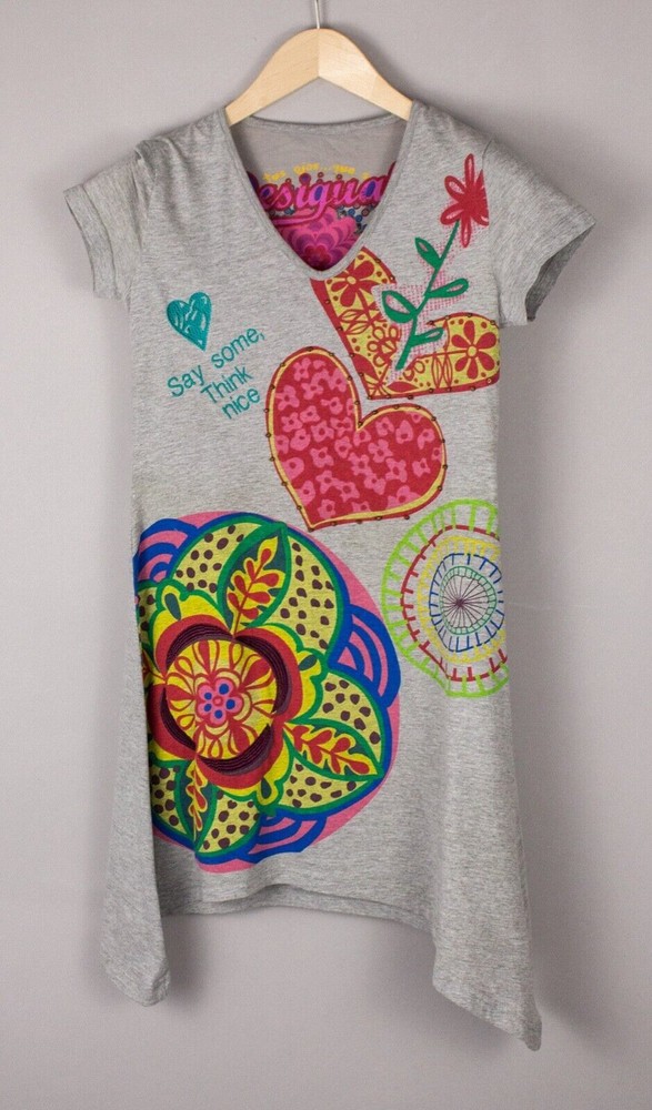 DESIGUAL Women's A-Line Mini Midi Dress Top Size S