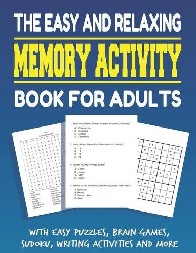 Activity Adult  The Easy and Relaxing Memory Activity Book for Adult (Paperback)Another great item from Rarewaves USA | Free delivery!