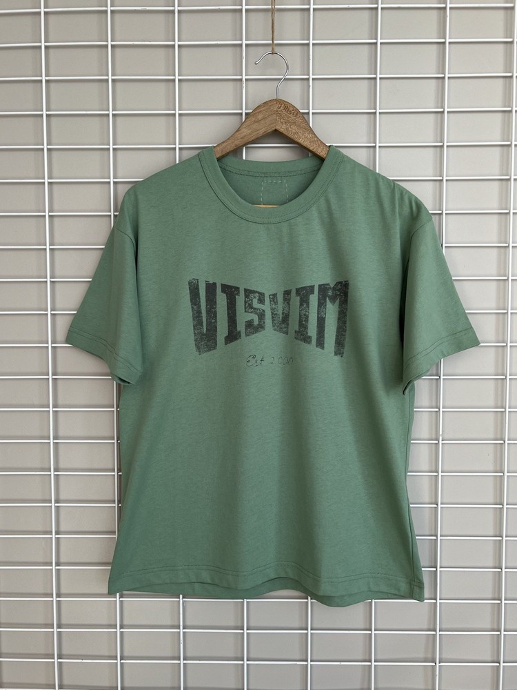 Visvim 24SS Heritage Big Logo T-Shirt Mens Size 1 or S/M Green Japanese