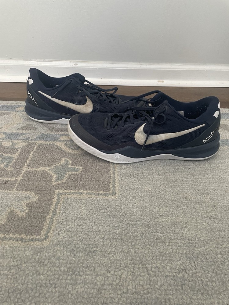Nike Kobe 8 Navy White Low Men's Basketball Sneakers Size 12 Men