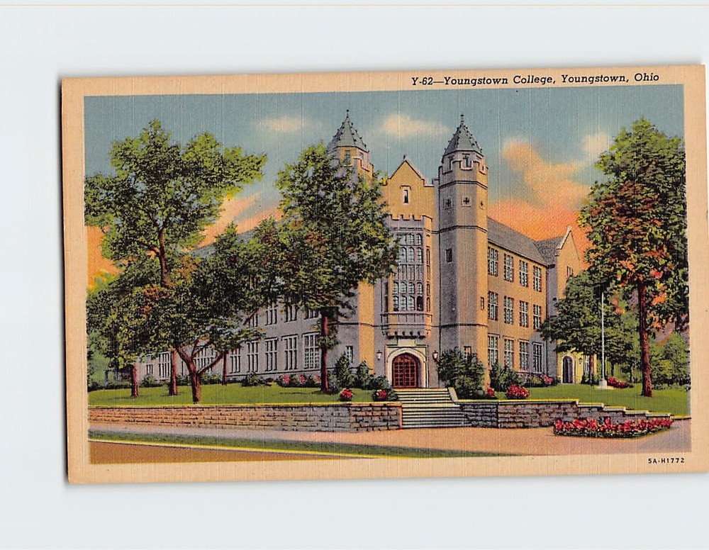 Postcard Youngstown College Youngstown Ohio