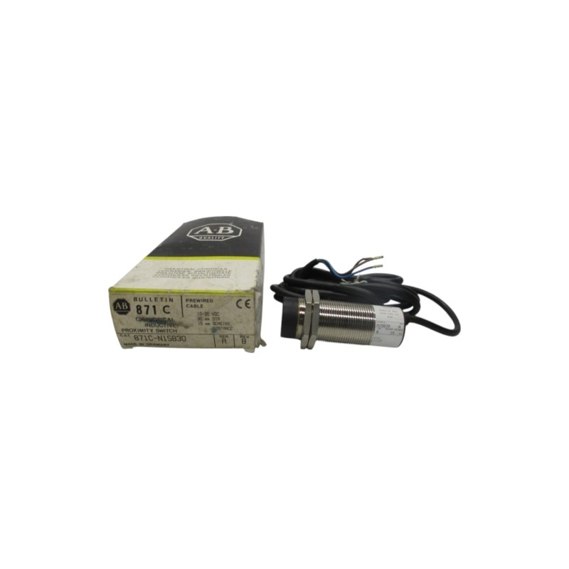Allen Bradley 871C-N15B30 Ser. A Rev. B 10-30Vdc (Bk/Yl) Nsmp