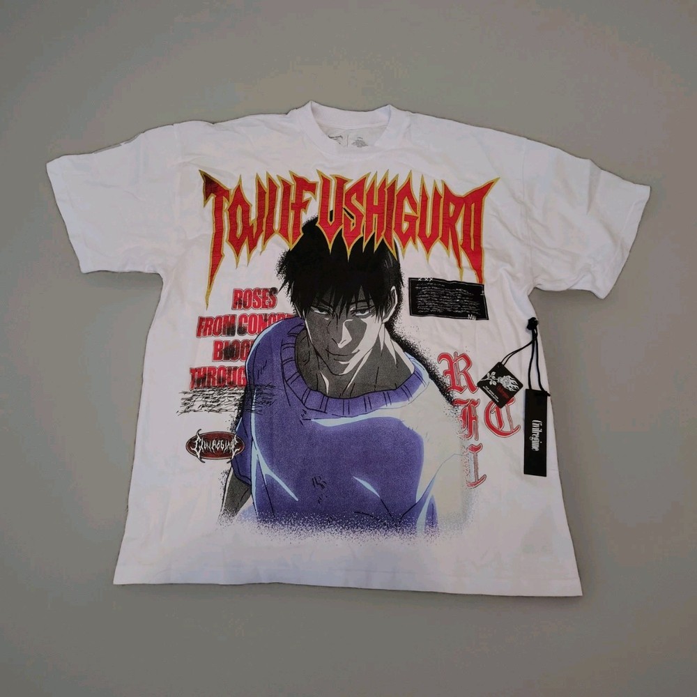 Civil Regime Jujutsu Kaisen Toji Fushiguro Collaboration Oversized T-Shirt Large