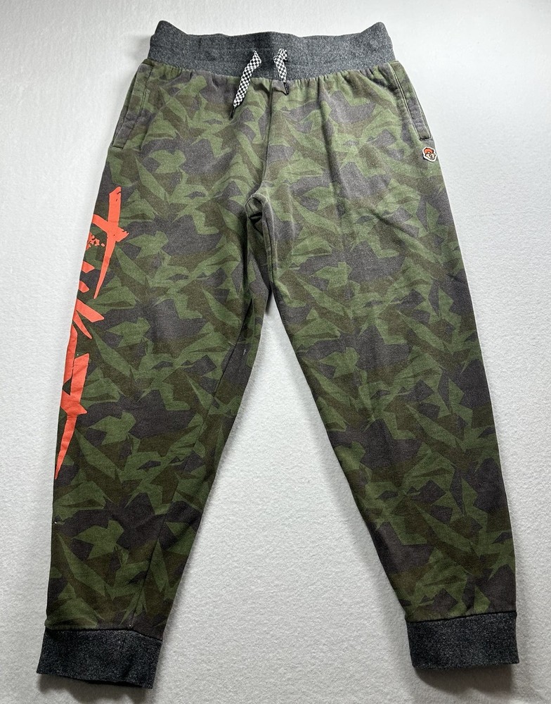 TRUKFIT Men’s Camo Jogger Sweatpants Graphic Green Black Size M Streetwear