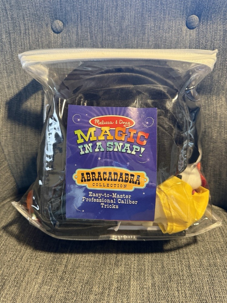 Melissa & Doug Deluxe Abracadabra Magic Set Ages 6+ Over 175 Tricks (used N Bag)-image