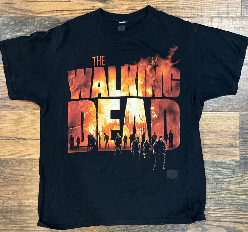 The Walking Dead Promo T Shirt Size Large Zombie Inferno Graphic AMC 2013
