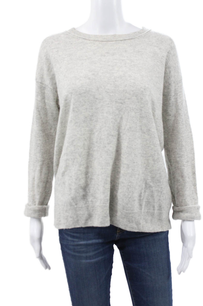 Vince Women Cashmere Pullover Sweater Crew Neck Gray Long Sleeve Size SFree Shipping in US $100+ Orders | $6.95 Orders Below