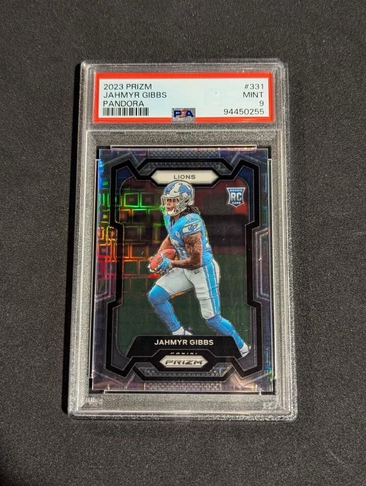 2023 Panini Prizm Jahmyr Gibbs Pandora /400 PSA MINT 9