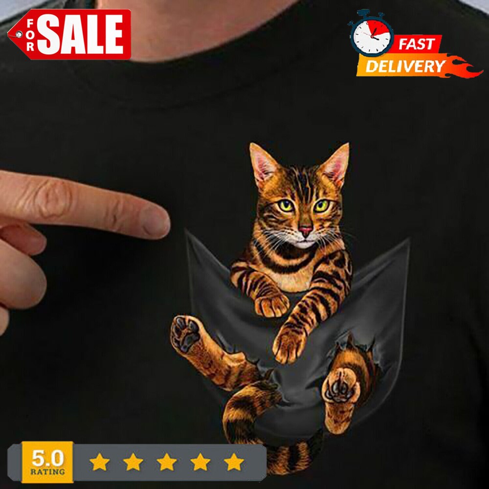 Bengal In The Pocket Cat Vintage Tee