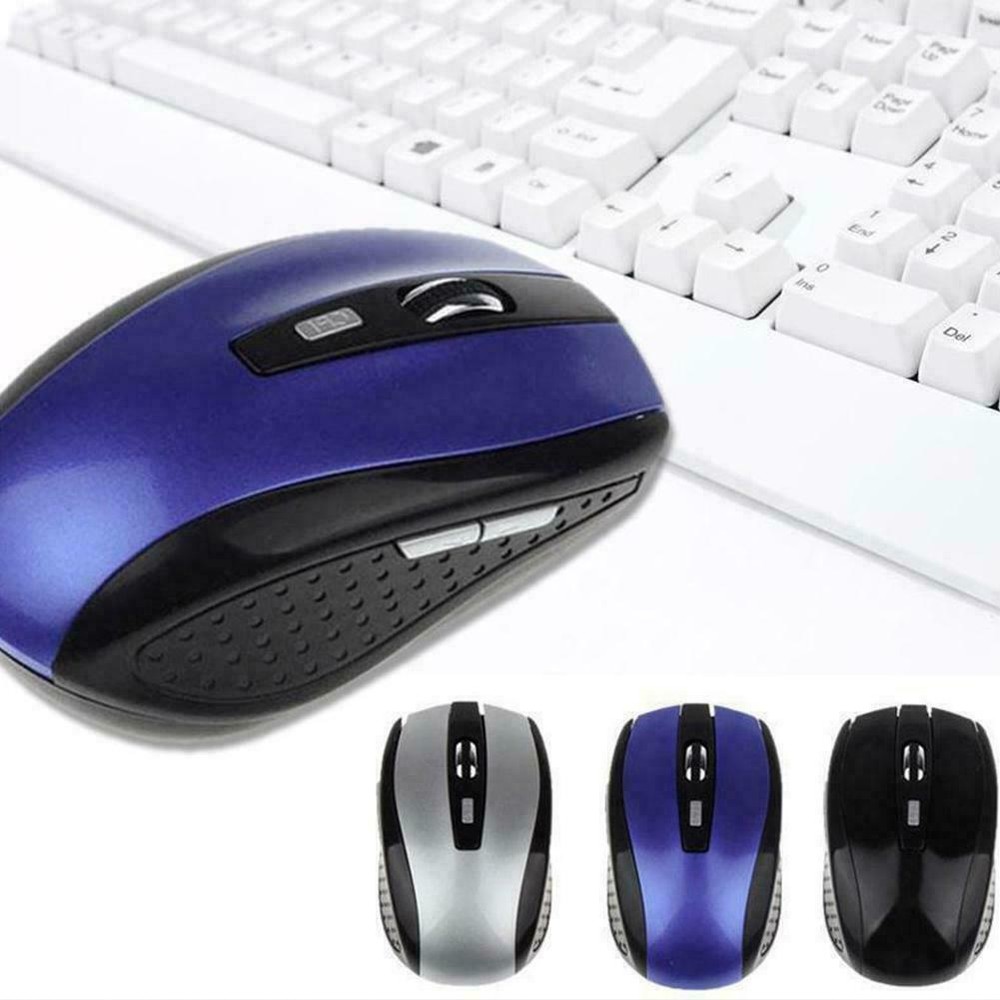 2.4GHz Wireless Optical Scroll Mouse for Laptops and Computers with USB Receiver