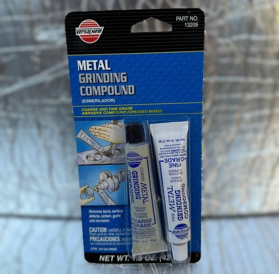 Silicon Carbide Metal Grinding Compound Paste 1.5oz Valve Lapping Fine Coarse