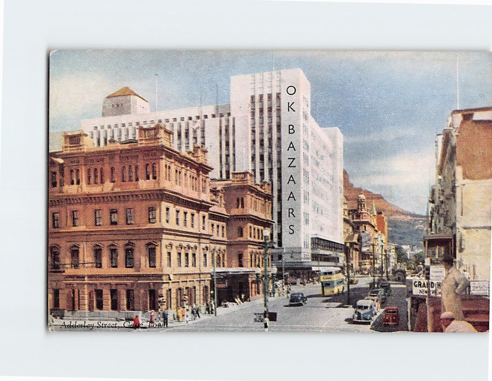 Postcard Adderley Street Cape Town South Africa